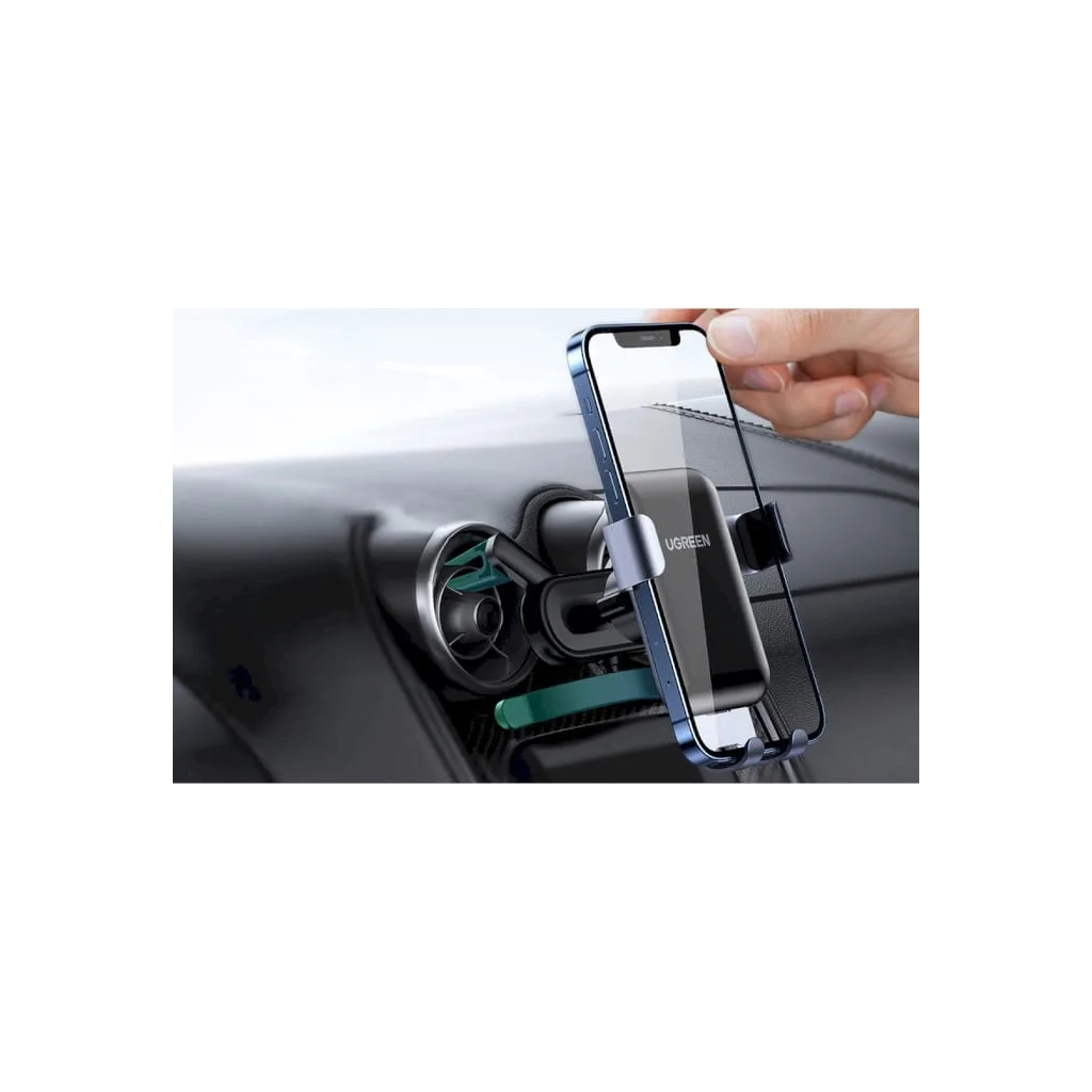 Універсальний автотримач Ugreen LP274 Gravity Phone Holder for Round Air Vent Black (30401) - зображення 4