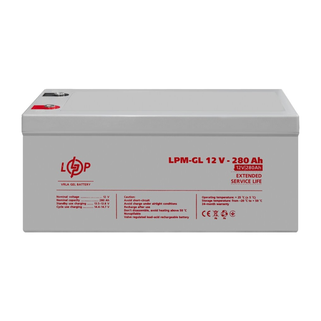 Батарея до ДБЖ LogicPower LPM-GL 12V - 280Ah (13185) - зображення 3