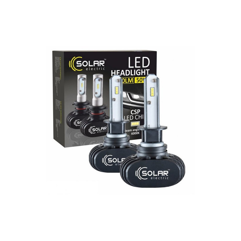 Автолампа SOLAR HB4 LED 12/24V 40W 5000Lm 6000K, CSP1860 (8206) - зображення 1
