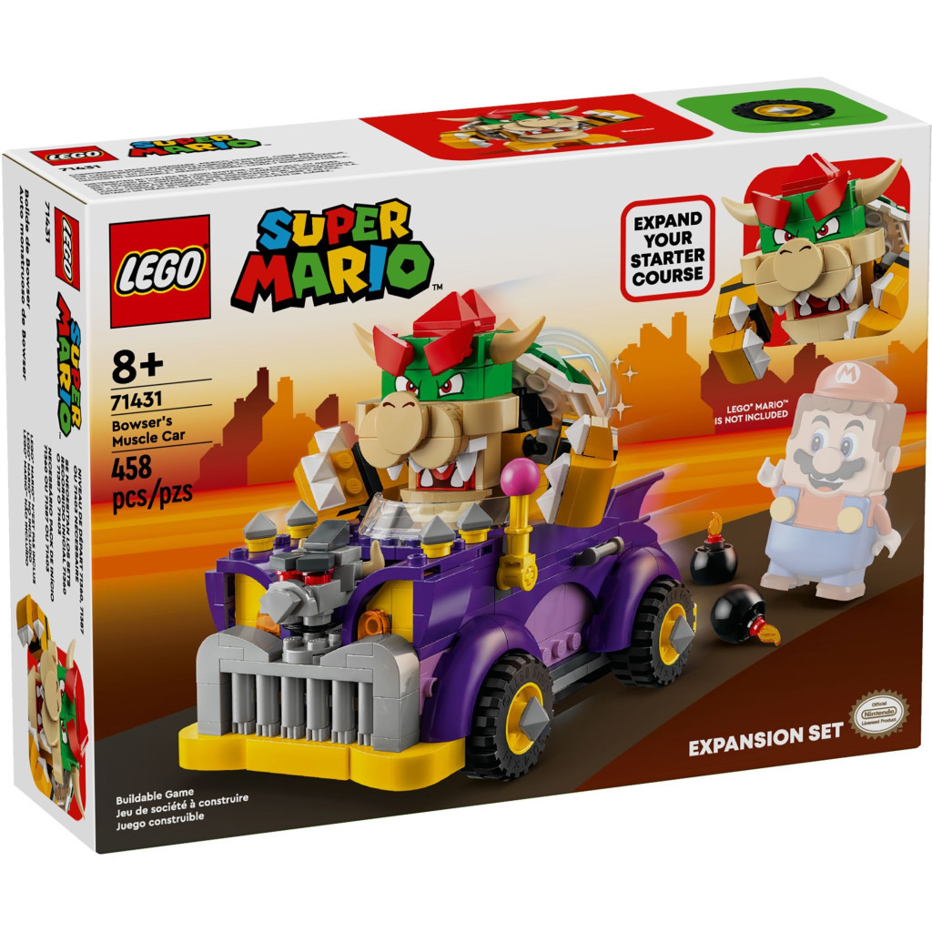 Конструктор LEGO Маслкар Bowser. Додатковий набір 458 деталей (71431) - зображення 1