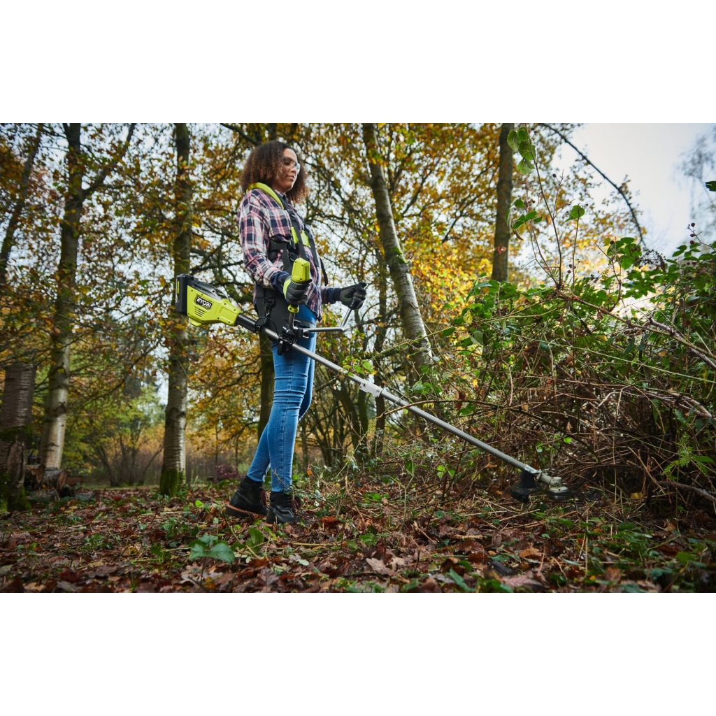 Тример садовий Ryobi Max Power RY36BCX30A-0 36В, 30/40см ніж/ліска, ремені Vertebrae 4.7кг (без АКБ та ЗП) (5133005476) - зображення 5