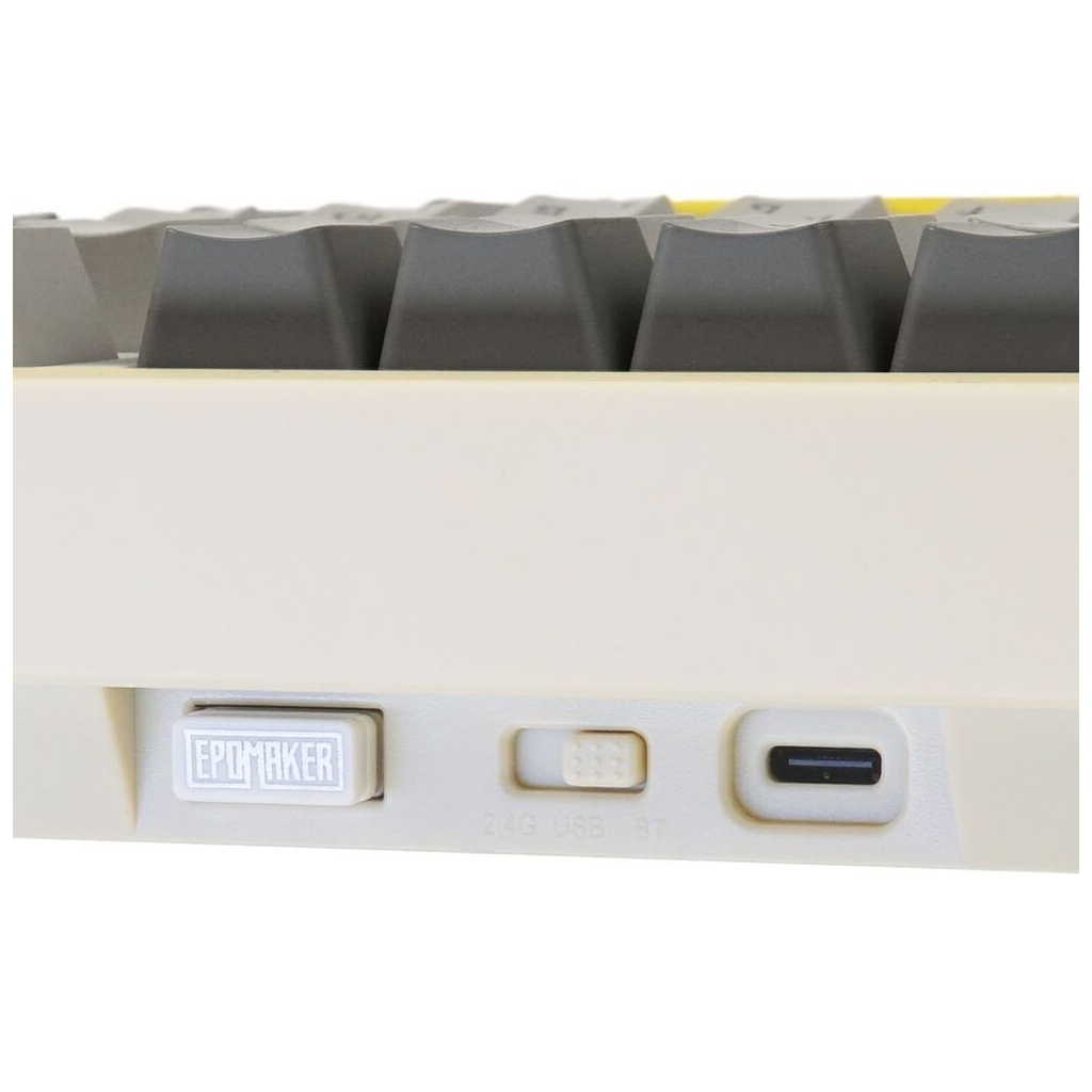 Клавіатура Epomaker TH80 Pro V2 75 Wisteria Tactile Switch Hot-Swap LCD Screen RGB Wireless/Bluetooth/USB UA White (TH80-PROV2-W-WT) - зображення 4