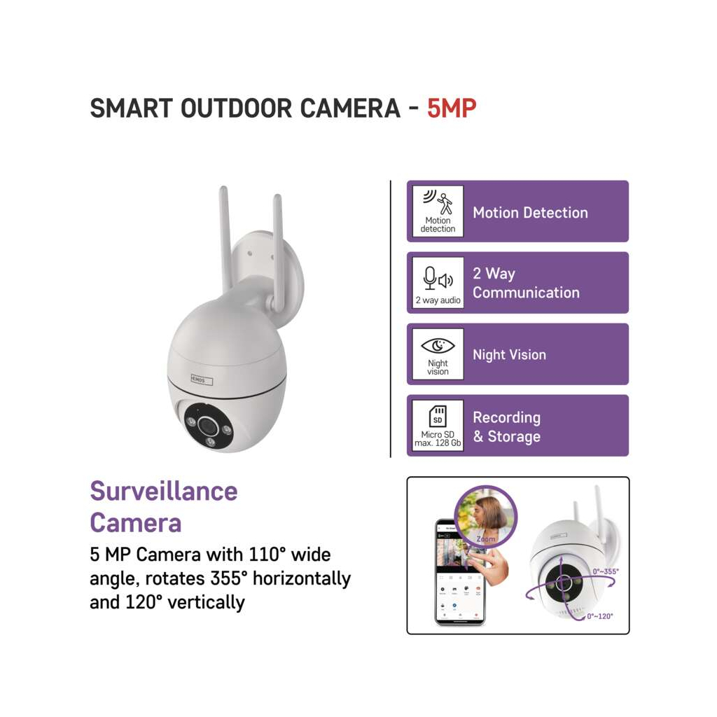 Камера відеоспостереження EMOS H4057 - зображення 9