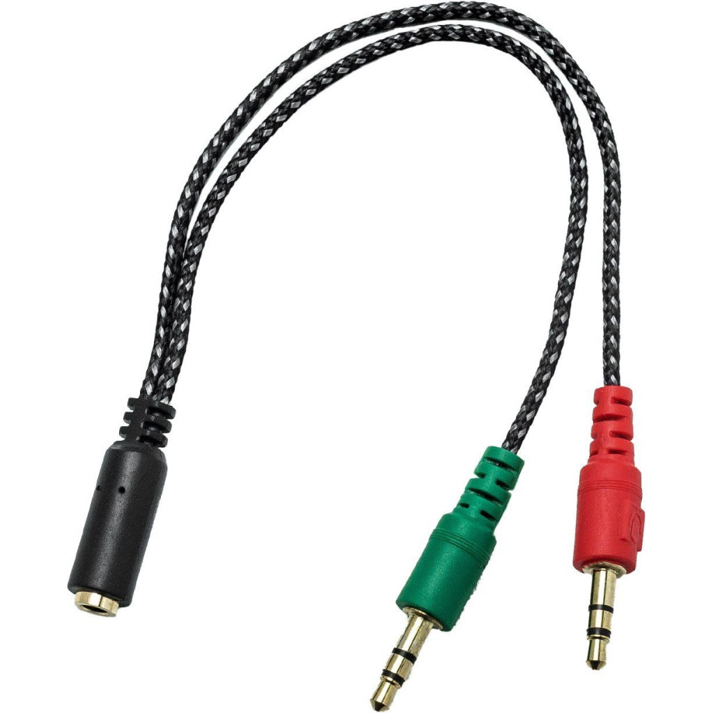 Перехідник XoKo AC-007 2x3.5-мм jack(F) - 3.5-мм 4pin jack(M) (XOKO AC-007) - зображення 1