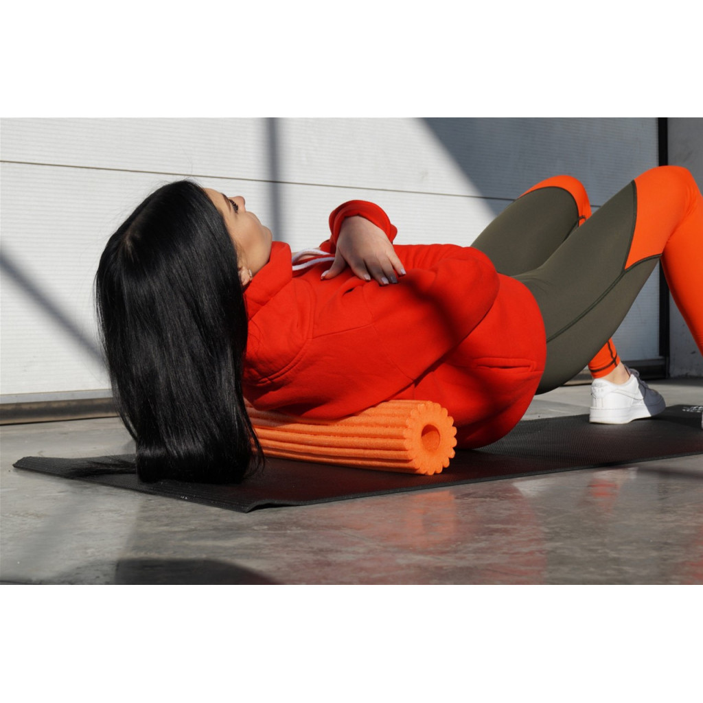 Масажний ролик PowerPlay Therapy Roller 022 Набір 3 в 1 Чорно-Помаранчевий (PP_4022) - зображення 9