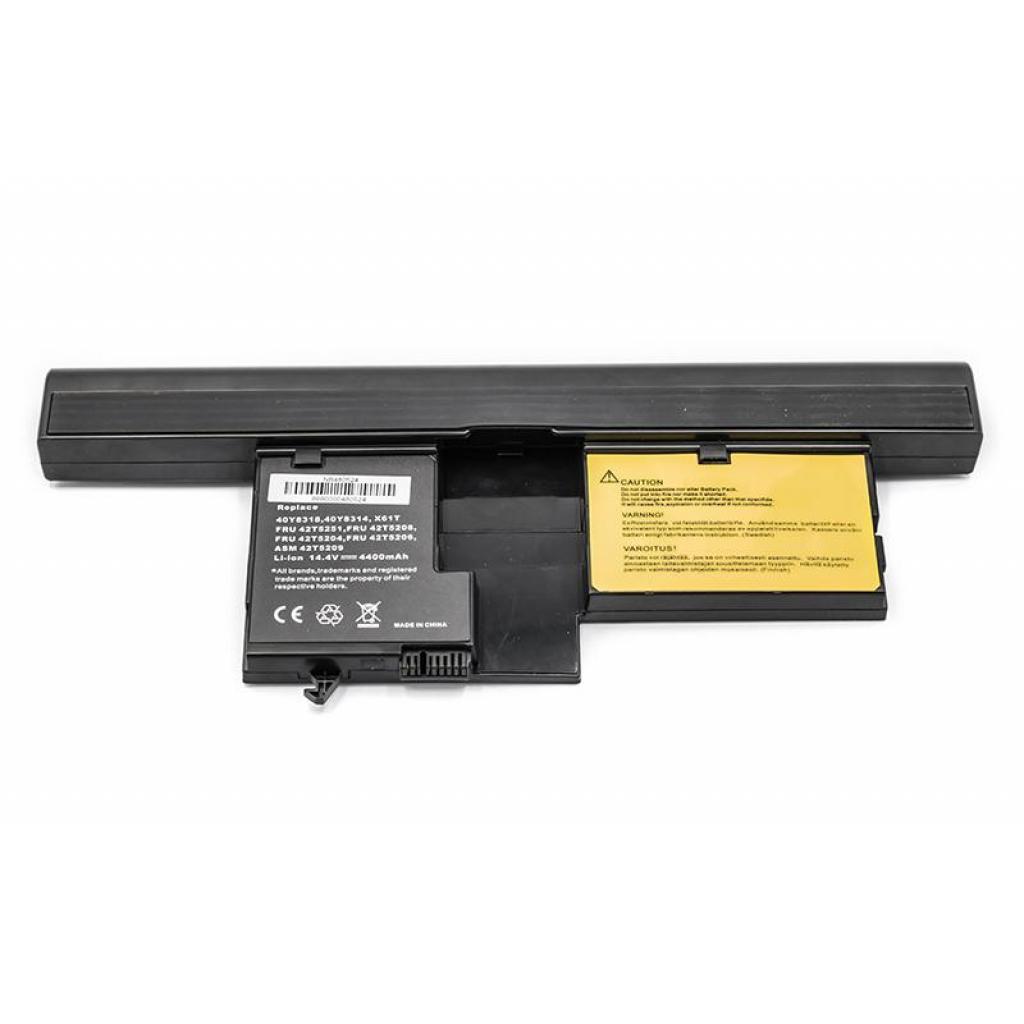 Акумулятор до ноутбука PowerPlant IBM/LENOVO ThinkPad X60 (40Y8314) 14.4V 5500mAh (NB480524) - зображення 1