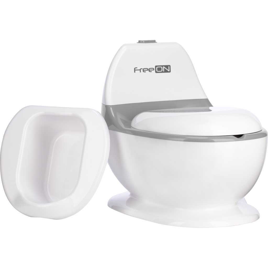 Горщик FreeON зі звуком змиву, білий (49249) - зображення 1