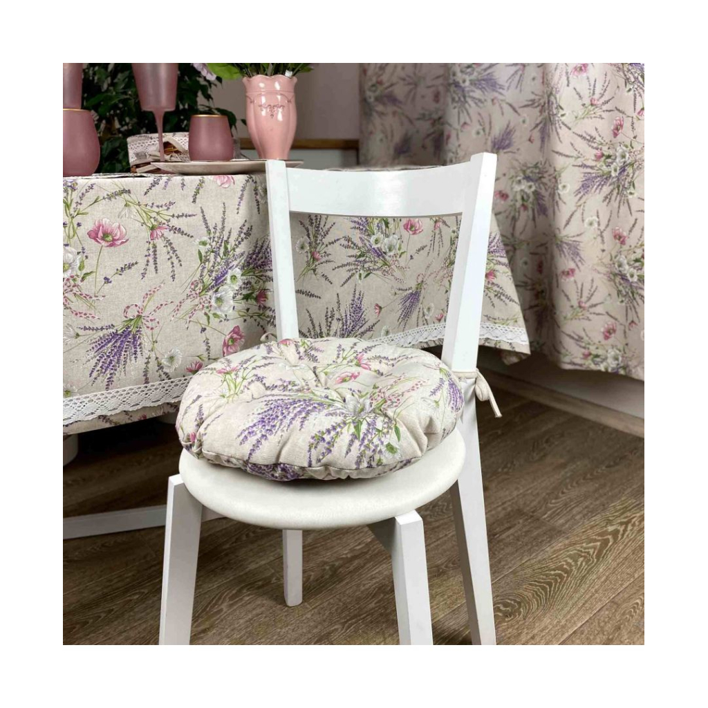 Подушка на стілець Прованс кругла Grosso D-40 (4823093429031) - зображення 1