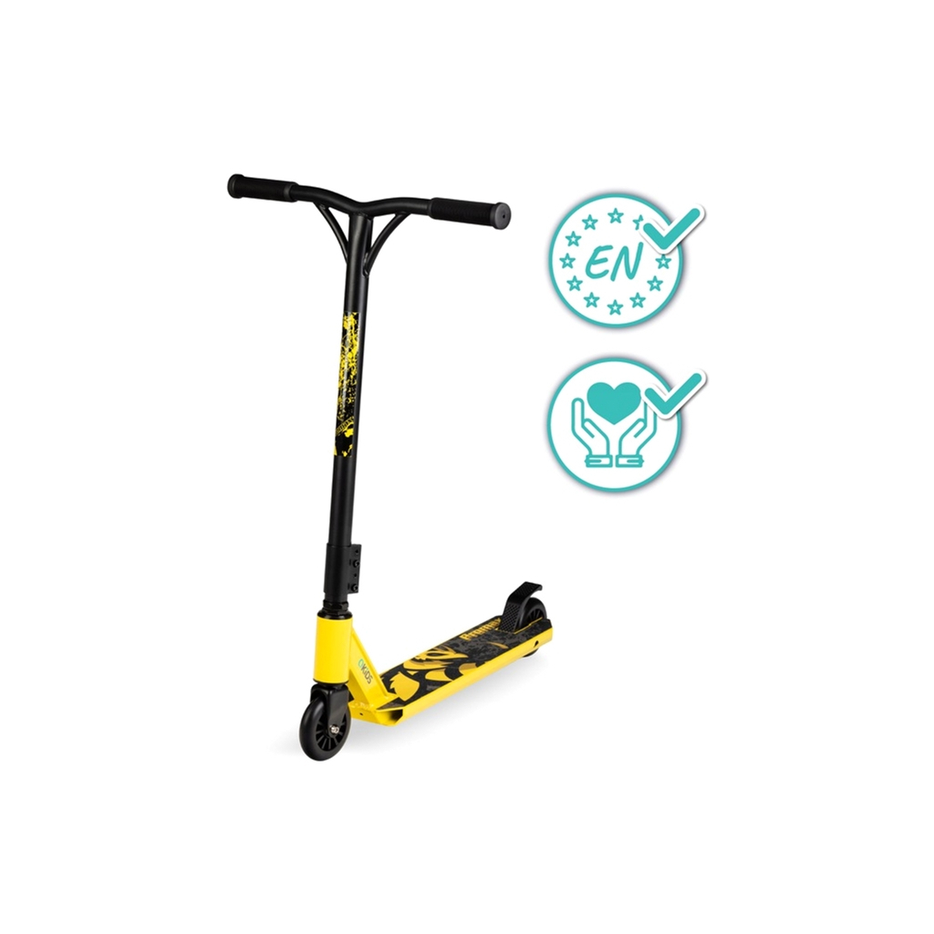 Самокат Qkids Ivo трюковий Yellow (KIDS00028) - зображення 3
