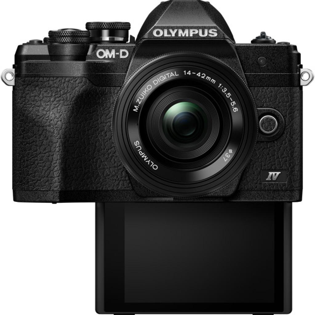 Цифровий фотоапарат Olympus E-M10 mark IV Pancake Zoom 14-42 mm Kit black (V207132BE000) - зображення 3
