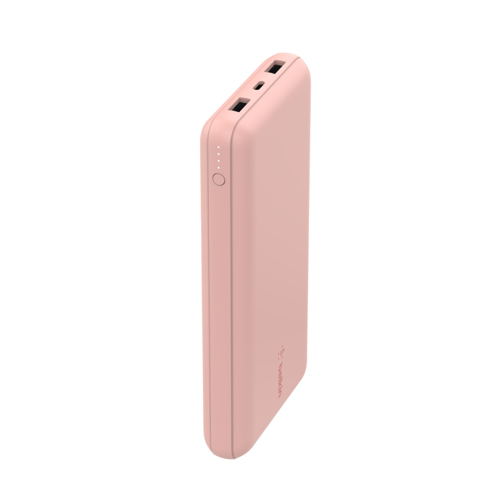 Батарея універсальна Belkin 20000mAh 15W, Dual USB-A, USB-C Rose Gold (BPB012BTRG) - зображення 4