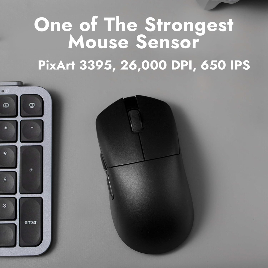 Мишка Lemokey G1 USB-A/USB-C/Wireless 8K Black (G1-A1) - зображення 5