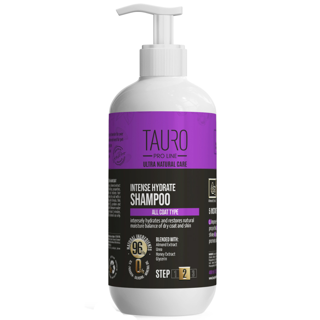 Шампунь для тварин Tauro Pro Line Ultra Natural Care Intense Hydrate 400 мл (TPL63592) - зображення 1