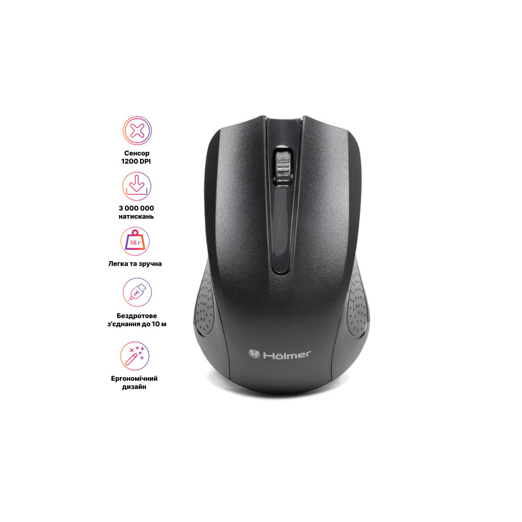Мишка Hölmer MW-01OF Wireless Black (MW-01OF) - зображення 11