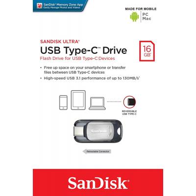 USB флеш накопичувач SanDisk 16GB Ultra Type C USB 3.1 (SDCZ450-016G-G46) - зображення 6