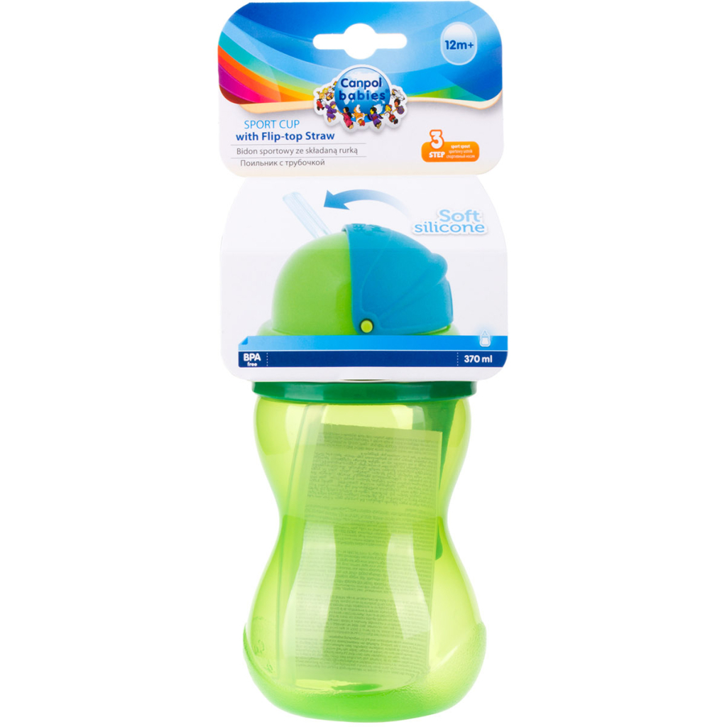 Поїльник-непроливайка Canpol babies 370 мл салатовий (56/113_gre) - зображення 2