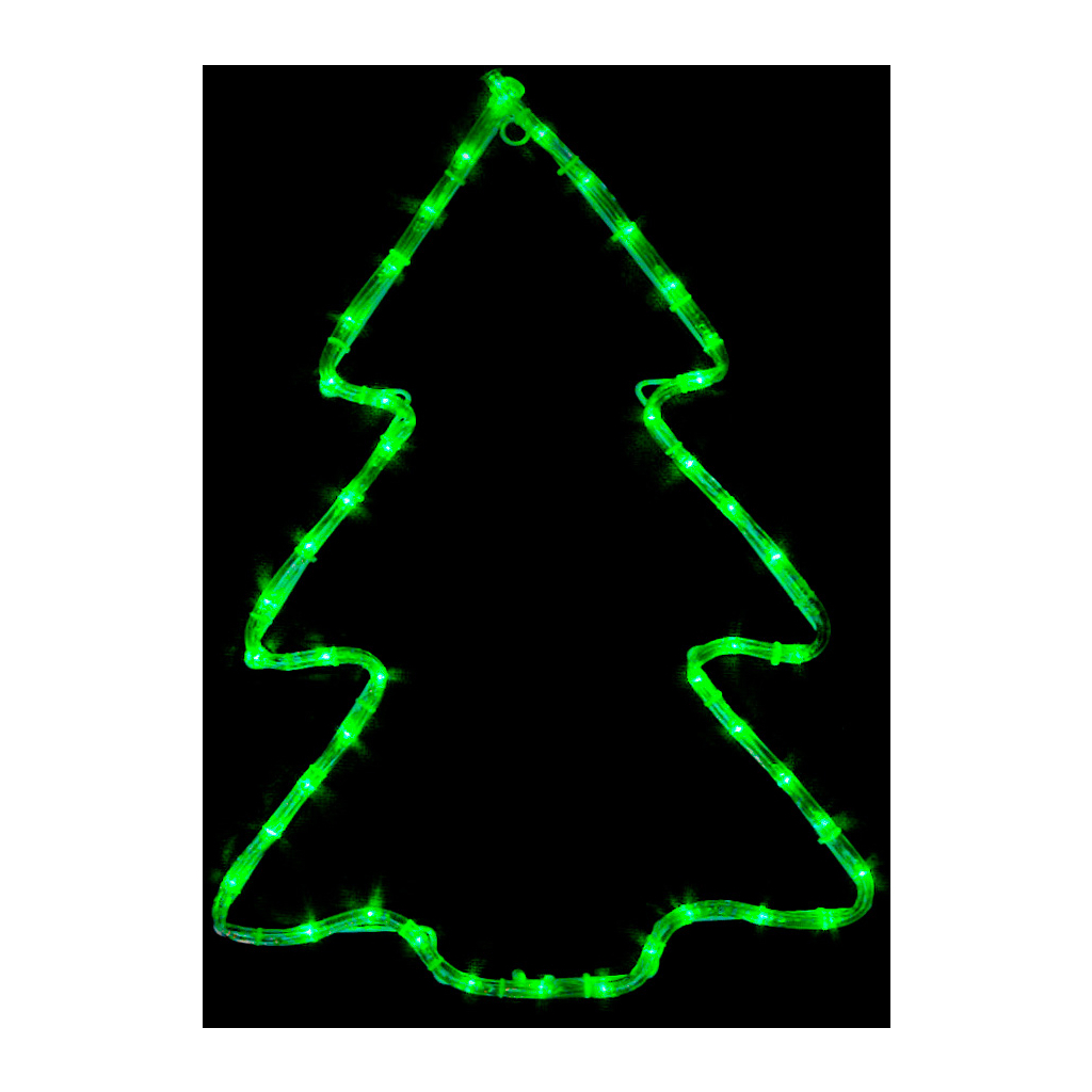 Гірлянда Delux MOTIF Christmas t tree 60*45см 7 flash зелена IP44 EN (90012986) - зображення 1