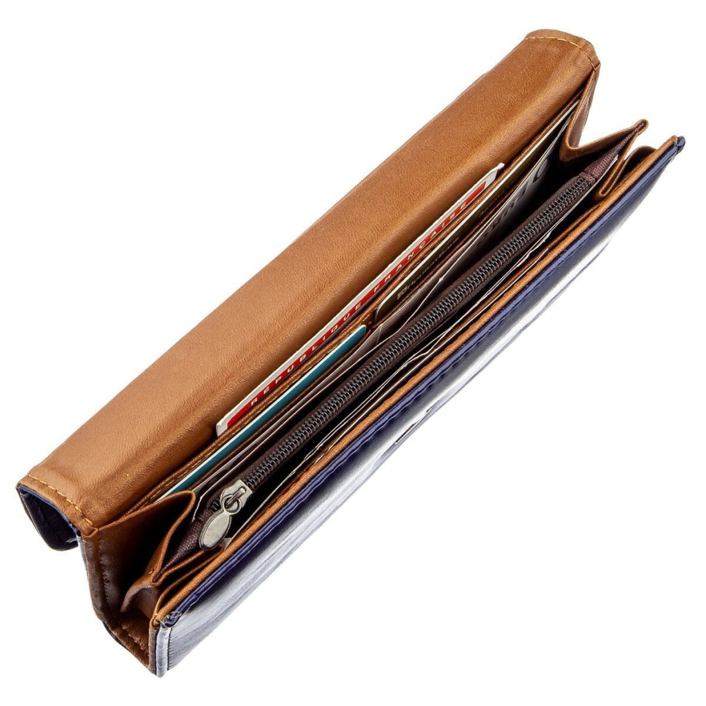 Гаманець Kivi З гладкої екошкіри Синій (19068) - зображення 3