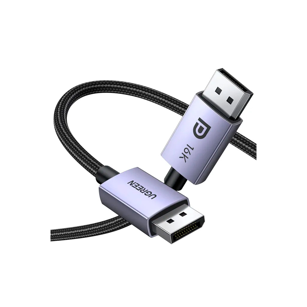 Кабель мультимедійний DisplayPort M to DisplayPort M 2.0m 16K DP118 black Ugreen (15384) - picture 2