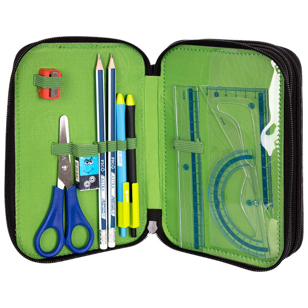 Пенал Astrabag AC31 Pixel one з наповненням, 46 предметів (503022020) - зображення 6