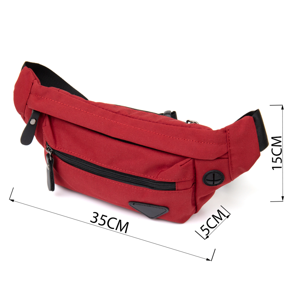 Сумка Vintage Бананка нейлон Червона (20639) - зображення 3