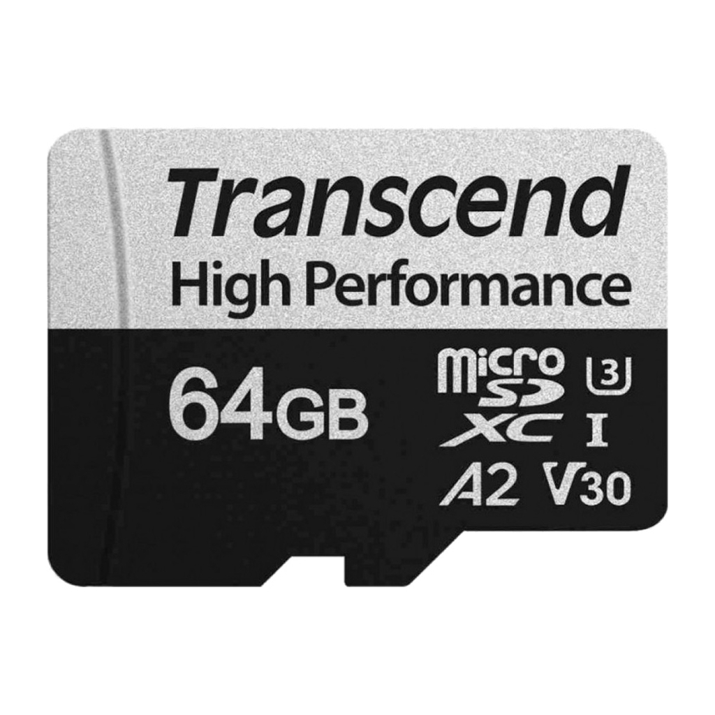 Карта пам'яті Transcend 64GB microSDXC class 10 UHS-I U3 A2 (TS64GUSD340S) - зображення 2