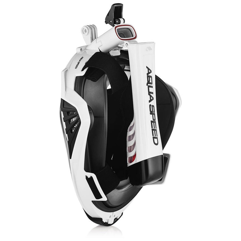 Маска для плавання Aqua Speed Drift 7087 чорний, білий 249-57 S/M (5908217670878) - зображення 4