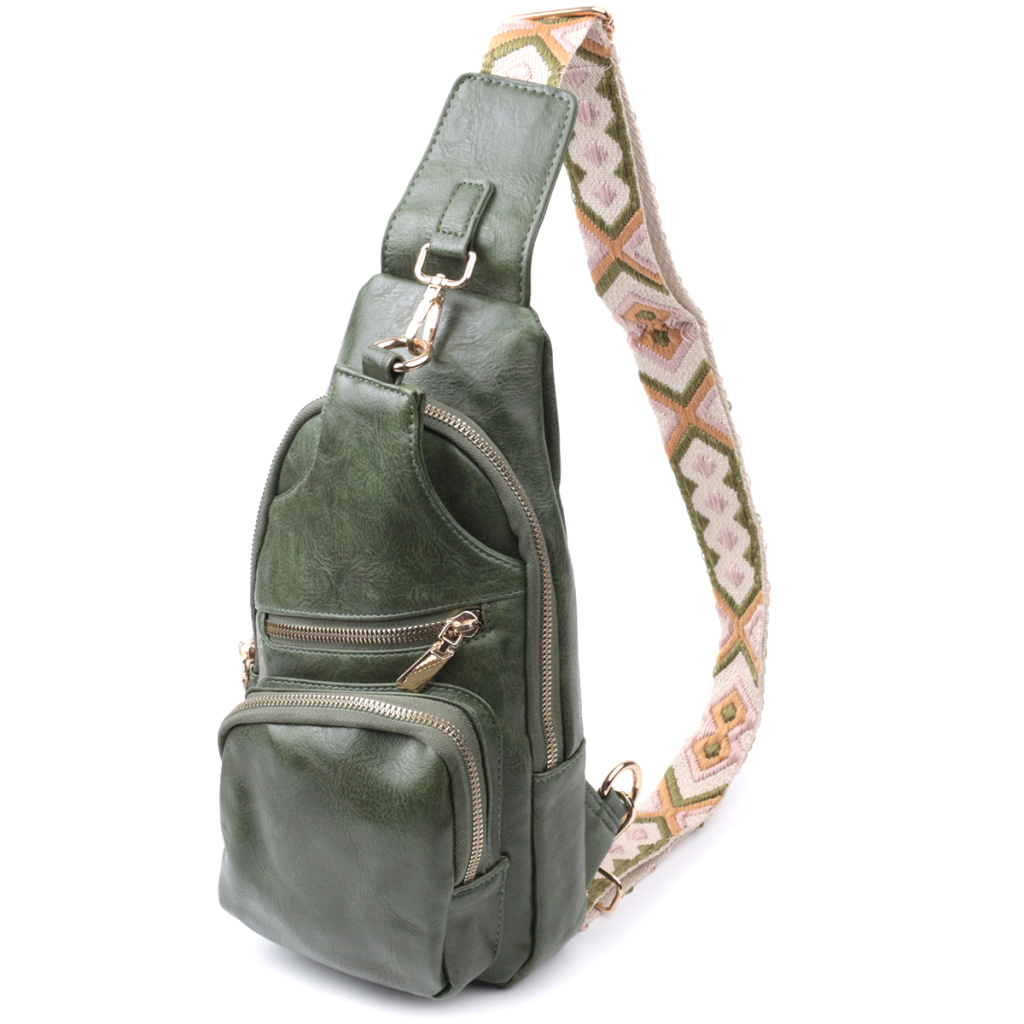 Сумка Vintage З екошкіри Зелена (22755) - зображення 1