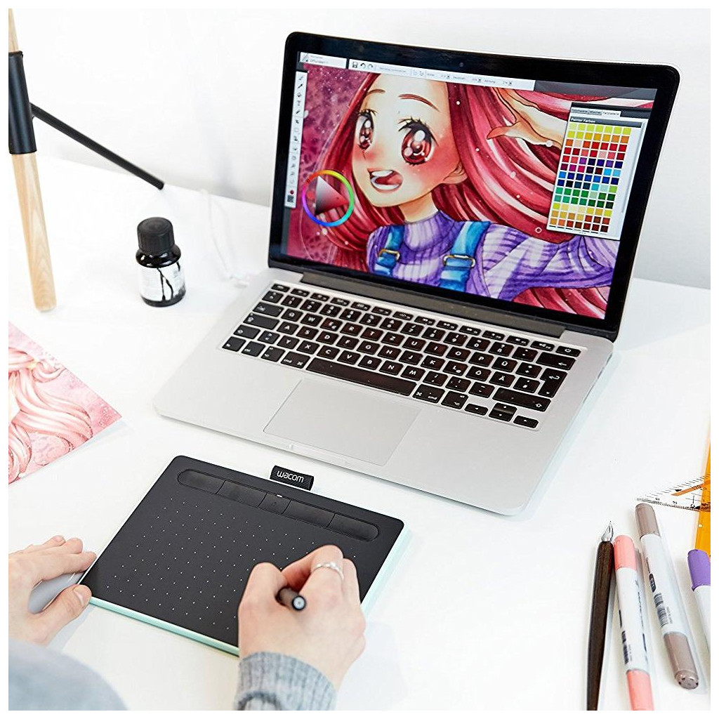 Графічний планшет Wacom Intuos S Bluetooth Pistachio (CTL-4100WLE-N) - зображення 11