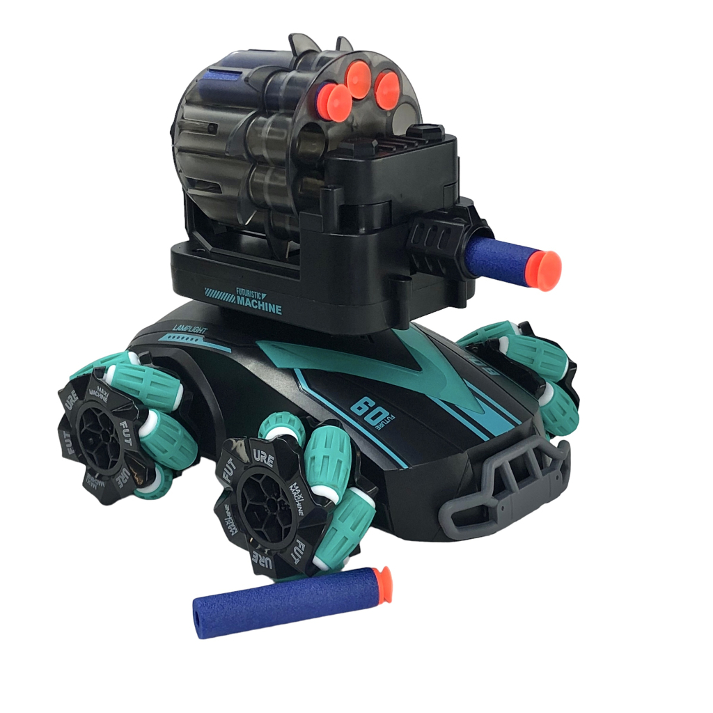 Радіокерована іграшка UFT Дрифтова машинка Танк-всюдихід Стріляє м'якими дротиками з підсвічуванням (UFTGC3) - зображення 5