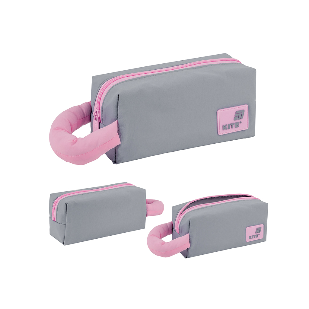 Пенал Kite 2703-2 сіро-рожевий (K25-2703-2) - зображення 1