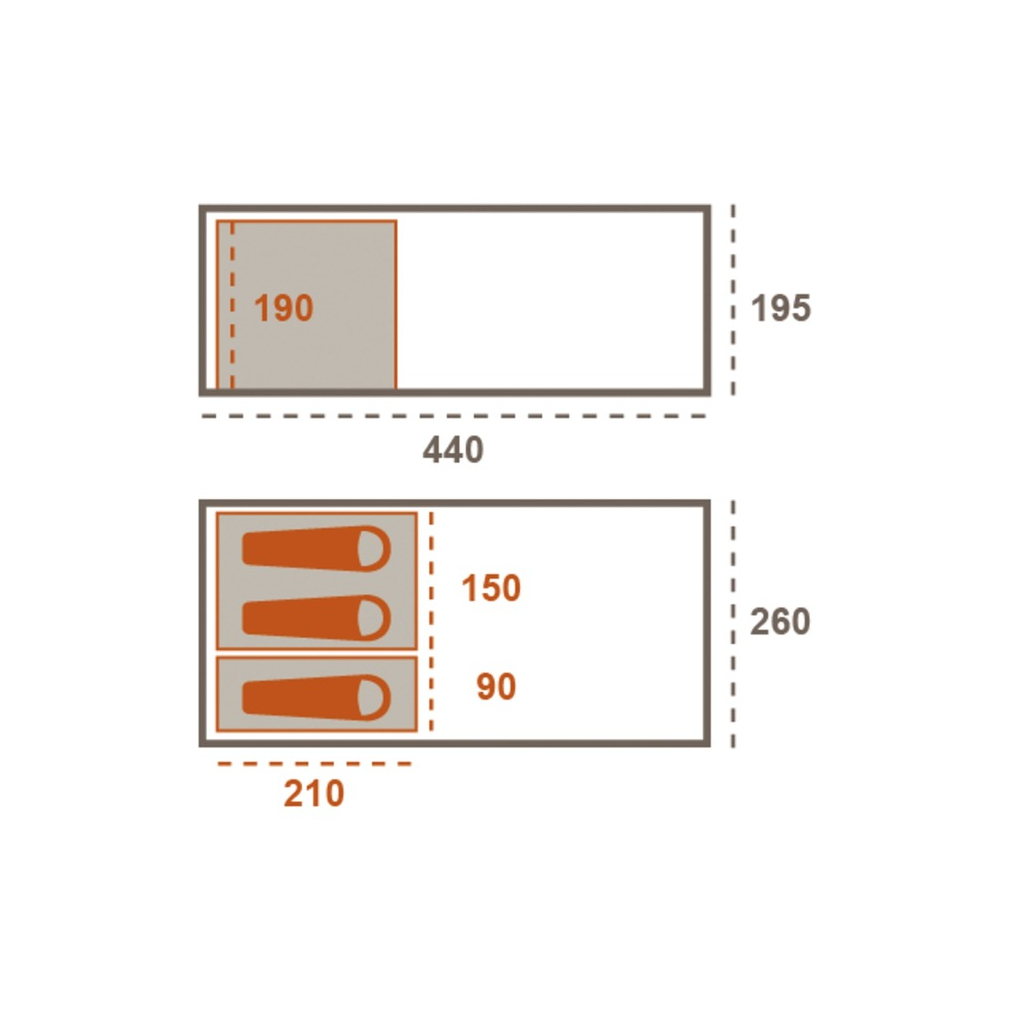 Намет Grand Canyon Helena 3 Mojave Desert (330030) - зображення 4