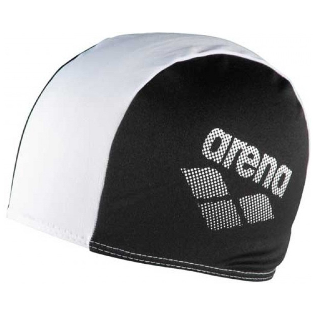 Шапка для плавання Arena Polyester II JR 002468-510 чорний, білий Діт OSFM (3468336217856) - зображення 1