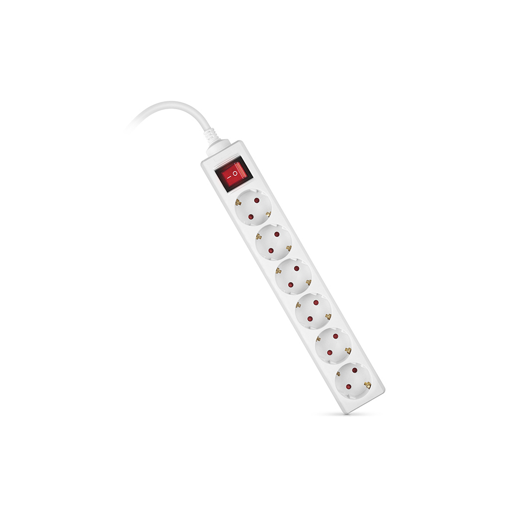 Мережевий фільтр живлення REAL-EL RS-6 Protect M 1.8m, white (EL122300031) - зображення 11