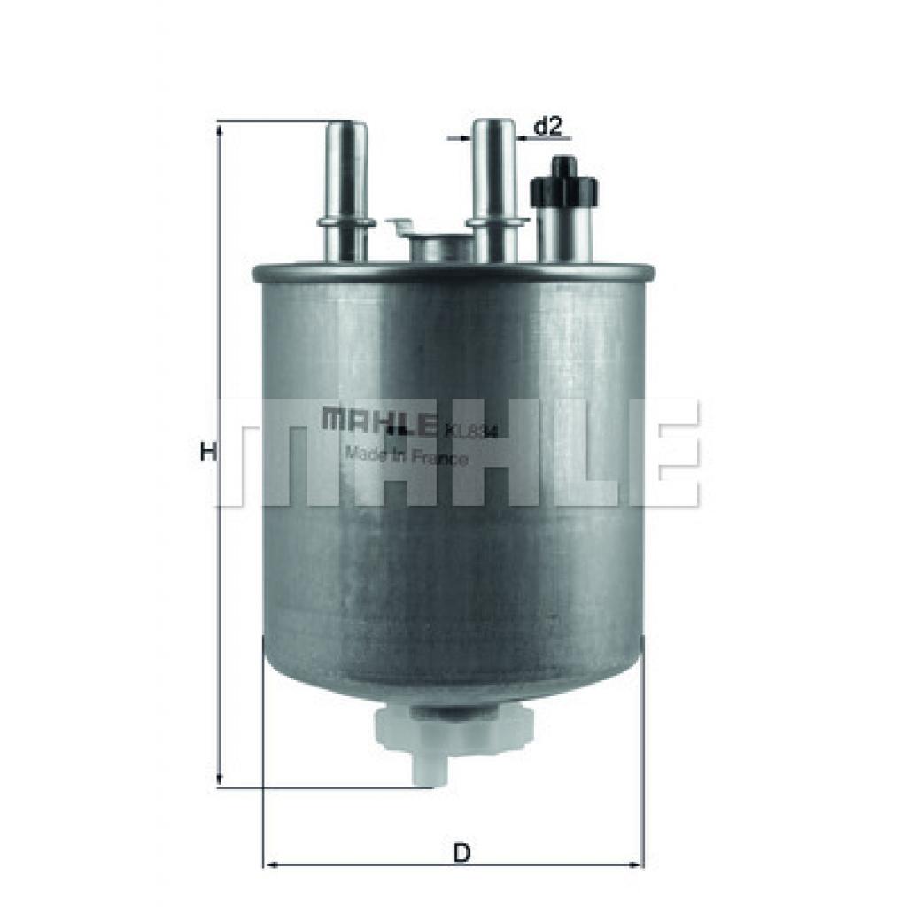 Фільтр паливний Mahle KL834 - зображення 1