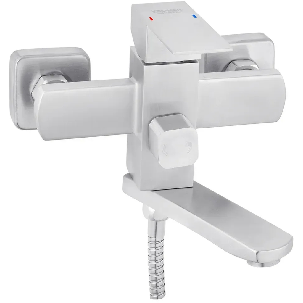 Змішувач Kroner Edelstahl Kubus-ESG010 + змішувач Edelstahl Kubus-ESG060 (CVS30150) - зображення 5