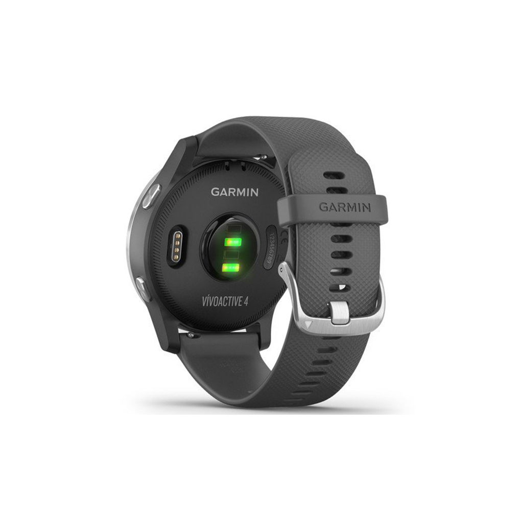 Смарт-годинник Garmin vivoactive 4, Shadow Grey with Silver Hardware, GPS navy (010-02174-03) - зображення 5