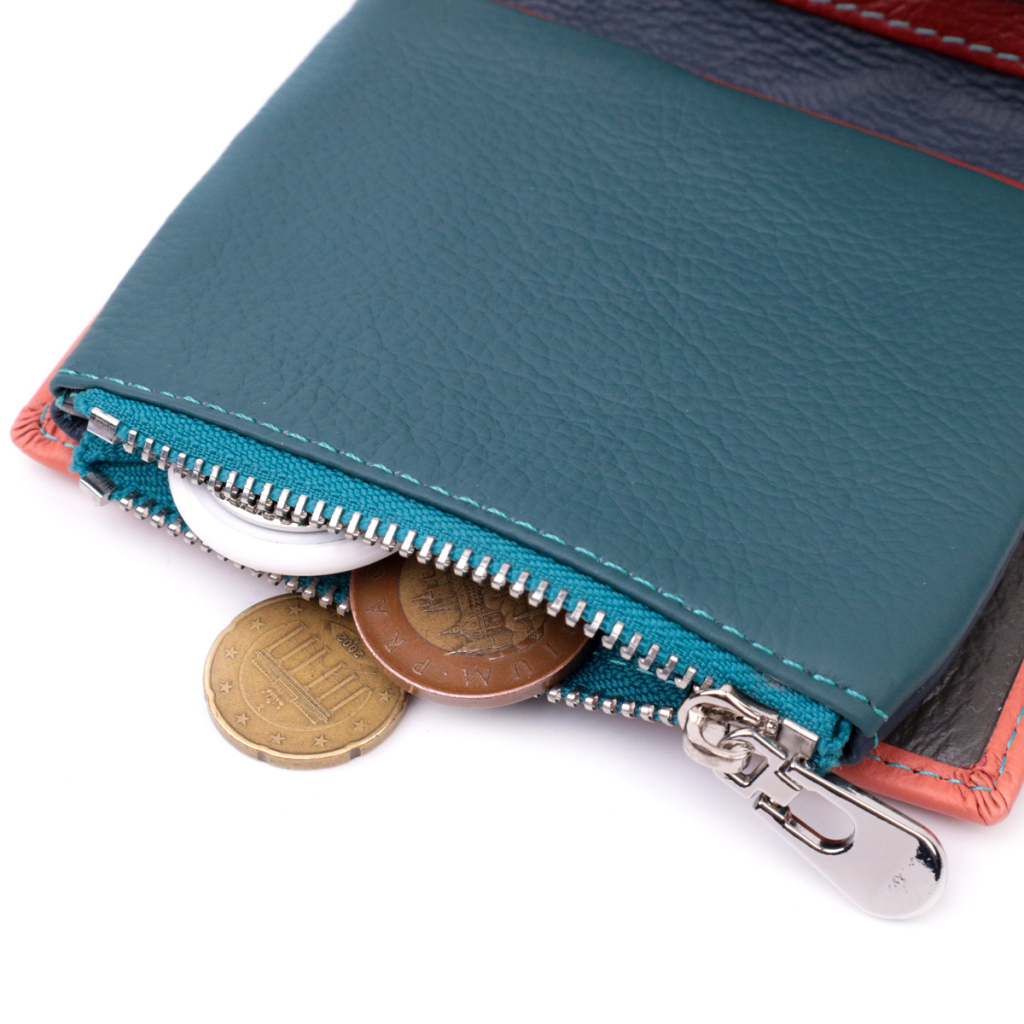 Гаманець ST Leather З натуральної шкіри Помаранчевий (19447) - зображення 8