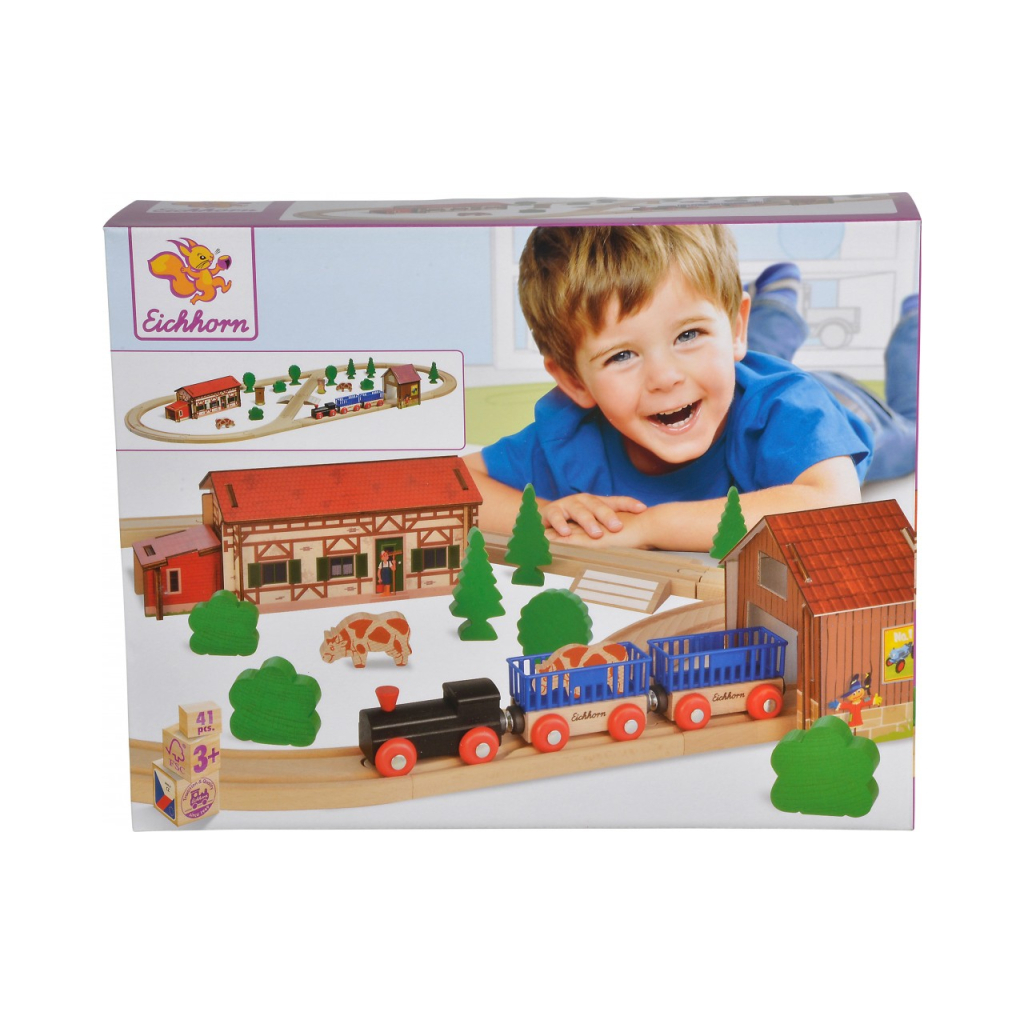 Залізниця Eichhorn Подорож на ферму, 41 елемент 360 см (100001268) - зображення 2