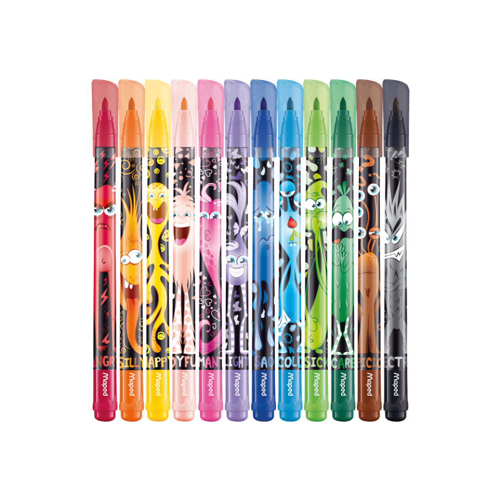 Фломастери Maped Color Peps Monster 12 кольорів (MP.845400) - изображение 2