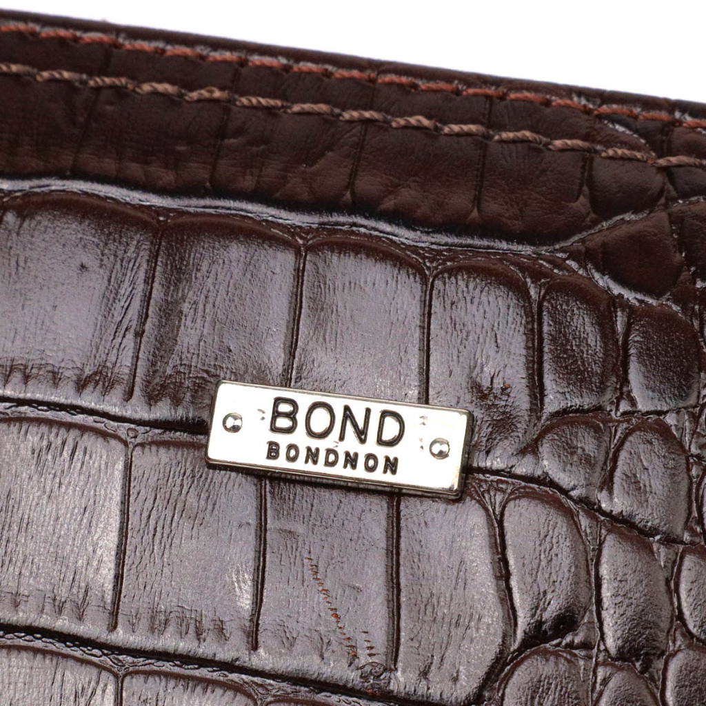 Гаманець Bond Accessories На два відділення з натуральної шкіри Коричнева (22046) - зображення 5