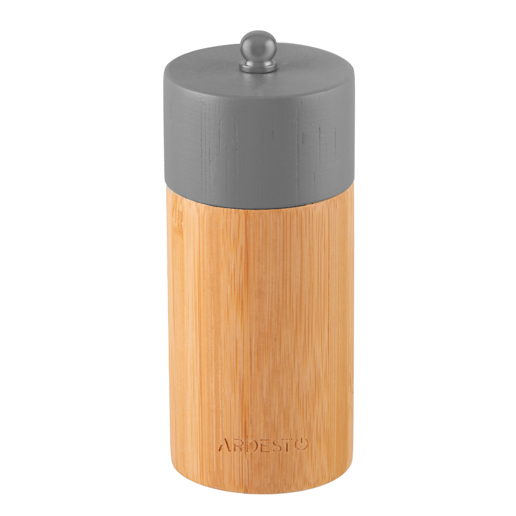 Млинок для спецій Ardesto Midori, Набір 2 шт х 35мл для солі та перцю сірий, білий (AR1411B) - зображення 5