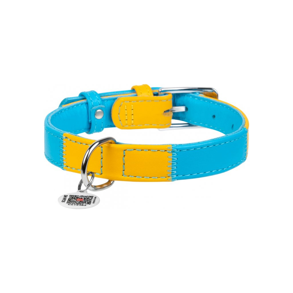 Нашийник для тварин WAUDOG Glamour Colors of freedom з QR паспортом L (202-4020) - зображення 3