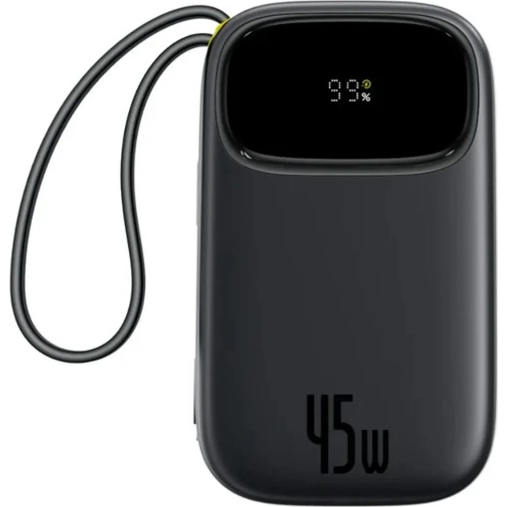 Батарея універсальна Baseus EnerFill FC31 Qpow 3 20000mAh 45W PD/3.0 QC/4.0 Black (E0028D00) - зображення 1