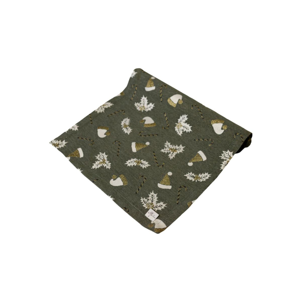 Доріжка на стіл Прованс Шапочки на зеленому 40х140 см (036820) - зображення 1