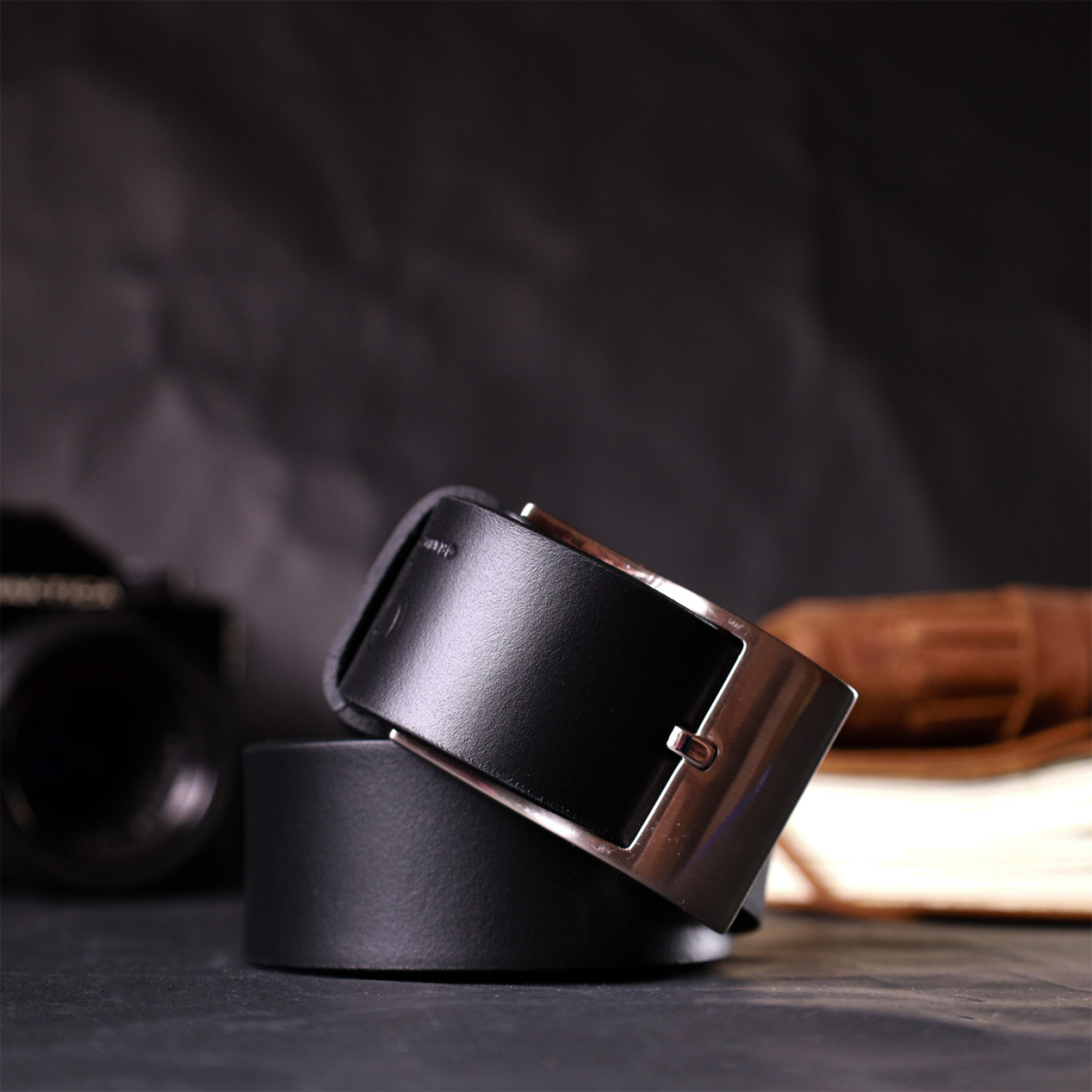 Ремінь Grande Pelle Брючний з натуральної шкіри Чорний (11688) - изображение 10