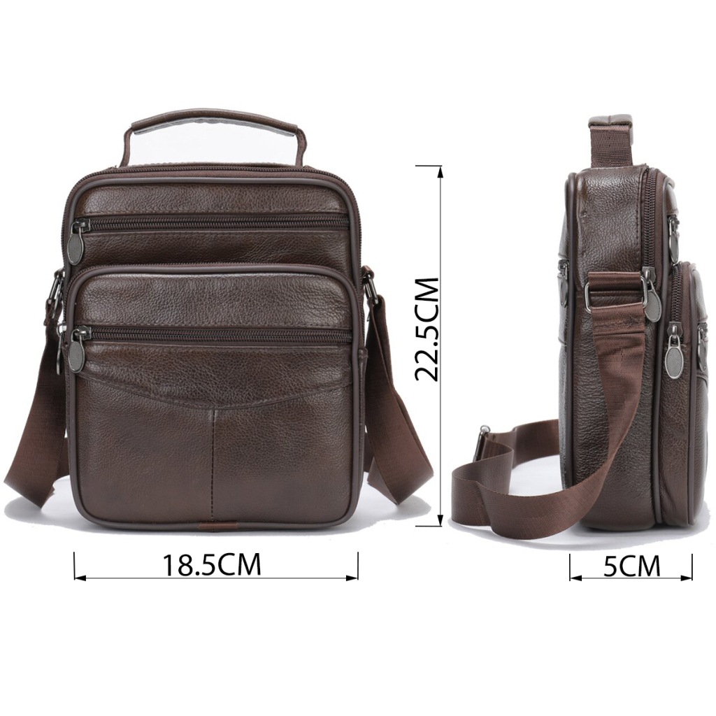 Сумка Vintage На одне відділення Коричнева (20246) - зображення 3