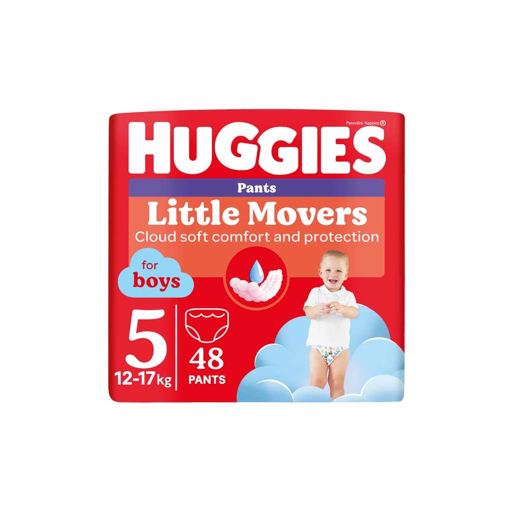 Підгузки Huggies Little Movers/Pants 5 (12-17 кг) для хлопчиків 48 шт (5029053547619) - изображение 1