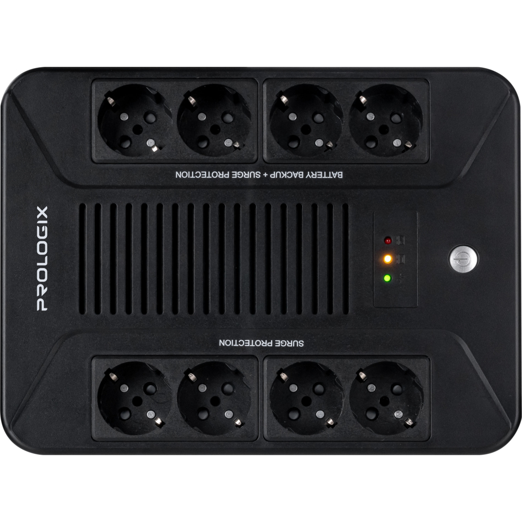 Пристрій безперебійного живлення Prologix 1000VA 600W (PLP1000VA8LED) - зображення 4