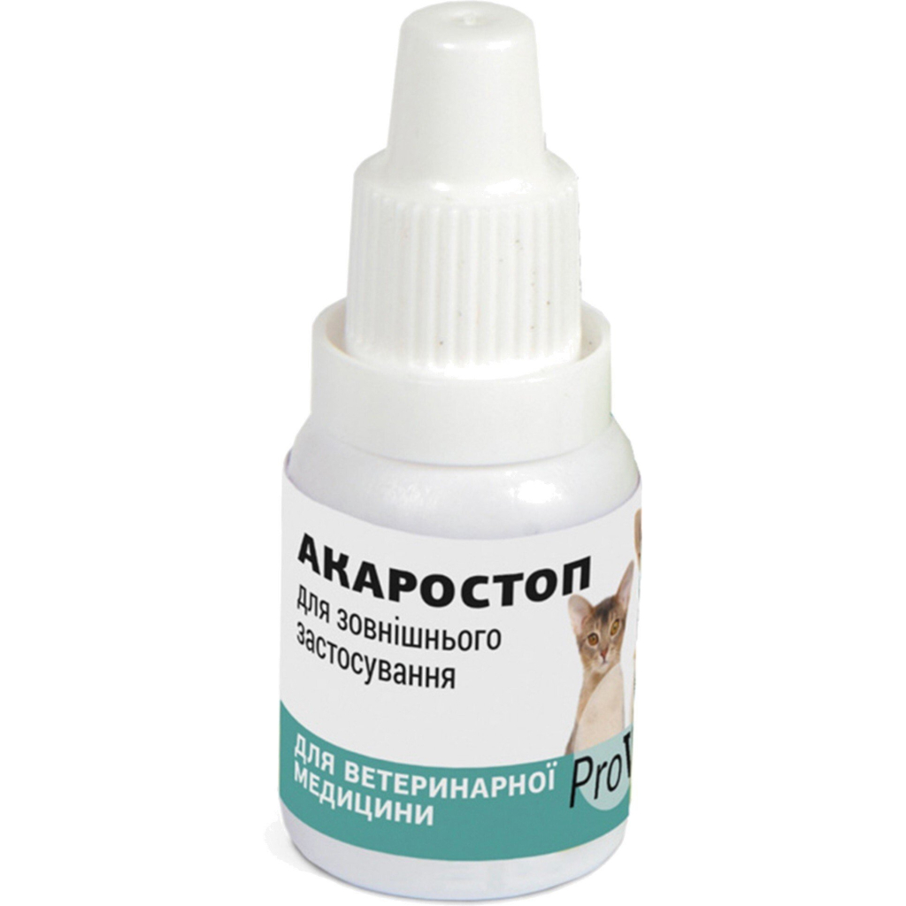Краплі для тварин ProVET Акаростоп Для котів собак та кроликів Для зовнішнього застосування 10 мл (4823082411528) - изображение 2
